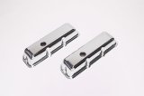 Trans-Dapt Performance Chrome Valve Covers 9390 Covers, Stock Height, Steel, Chrome, Plain, Chevy, Truck 1980-89, 2.8L, V6, Pair thumbnail 4
