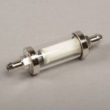 Trans-Dapt Performance Glass and Chrome 20 Microns Fuel Filter with 0.375 in. Inlet Size 9245 Filter, Glass/Chrome, 3/8 Hose Barb Outlet, Each thumbnail 2