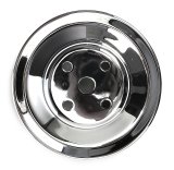 Trans-Dapt Performance Chrome Water Pump Pulleys 9723 Pulley, V-Belt, 2-Groove, Steel, Chrome, Chevy, Big Block, Long Pump, Each thumbnail 1