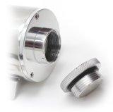 Trans-Dapt Performance Stainless Steel Radiator Overflow Tanks 9911 Tank, Polished Steel, 3 in. Diameter x 10 in. Length, 36 oz. Capacity, Each thumbnail 1