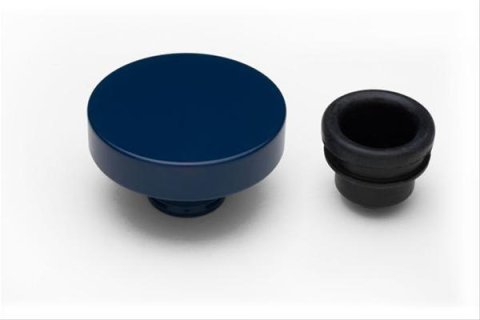 Trans-Dapt Performance Products Engine Oil Filler Caps 8323 PUSH-IN OIL CAP- FORD BLUE POWDER-COAT