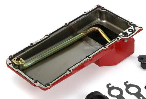 Trans-Dapt Performance Swap-In-A-Box Complete Engine Swap Kits 42051 Kits, Complete, Mid-length Natural Steel Headers, Motor Mounts, Red Oil Pan, Chevy, GMC, 4.8L, 5.3L, 6.0L, Kit thumbnail 4