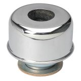 Trans-Dapt Performance Chrome Valve Cover Breathers 4999 Breather, Twist-On, Round, Steel, Chrome, Plain, Each thumbnail 1