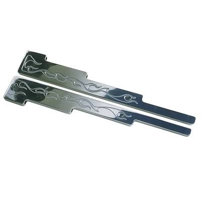 Trans-Dapt Performance Products Ignition Wire Looms and Separators 6083 Loom Set Polished Aluminum Flamed