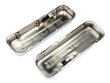 Trans-Dapt Performance Chrome Valve Covers 9848 Covers, Stock Height, Steel, Chrome, 502 Logo, Chevy, Big Block, Pair thumbnail 1