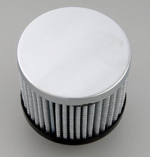 Trans-Dapt Performance Valve Cover Filter Breathers 9308 Breather, Push-In, Round, Steel/Rubber, Chrome, Plain, Each