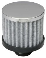 Trans-Dapt Performance Valve Cover Filter Breathers 9308 Breather, Push-In, Round, Steel/Rubber, Chrome, Plain, Each thumbnail 3