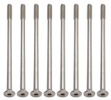 Trans-Dapt Performance Chrome Valve Cover Bolts 6972 Bolts, Steel, Chrome, 1/4 in.-20 RH, 5.0 in. Length, Chevy, Small Block/4.3L, Set of 8 thumbnail 1