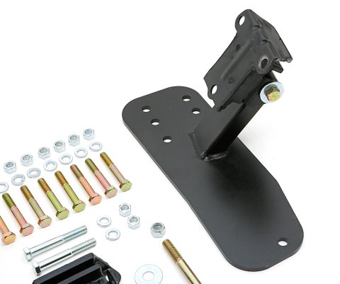 Trans-Dapt Performance Engine Swap Motor Mounts for 1976-1983 CJ5, 1976-1986 CJ7, 1981-1985 SCRAMBLER - 4563 Mounts, Swap, Complete Mount, Bolt-In, Rubber, Black, Jeep, Chevy Small Block V8/V6, Kit