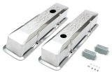 Trans-Dapt Performance Diecast Aluminum Valve Covers 6093 Covers, Tall, Aluminum, Polished, Flames, Chevy, Small Block, Pair thumbnail 3