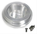 Trans-Dapt Performance Powdercoated Pulleys 8735 Water Pump Pulley, Billet Aluminum, 2-Groove, 6.250 in. Diameter, Machined, Chevy, Big Block, Long Pump, Each thumbnail 2