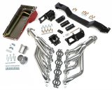 Trans-Dapt Performance Swap-In-A-Box Complete Engine Swap Kits 42035 Kits, Complete, Mid-length Silver Ceramic Coated Headers, Motor Mounts, Red Oil Pan, Chevy, Pontiac, Small Block LS, Kit thumbnail 1