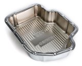 Trans-Dapt Performance Transmission Pans 9106 Pan, Deep, Steel, Chrome, Finned, Chevy, TH400, Each thumbnail 2