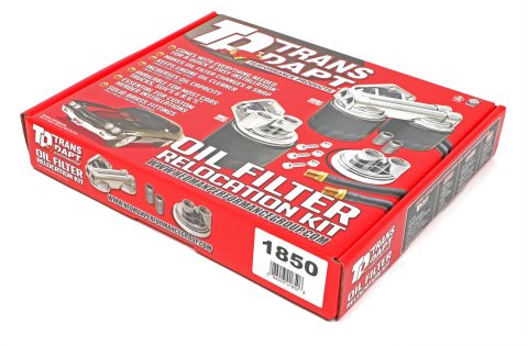 Trans-Dapt Performance Products Oil Filter Relocation Kits 1850 OIL FILTER RELOCATION KIT 90 DEGREE/HORIZONTAL