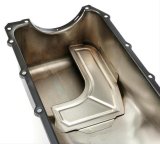 Trans-Dapt Performance Products Oil Pans 8725 PONTIAC ASPHALT BLACK POWDER COATED OIL PAN thumbnail 1