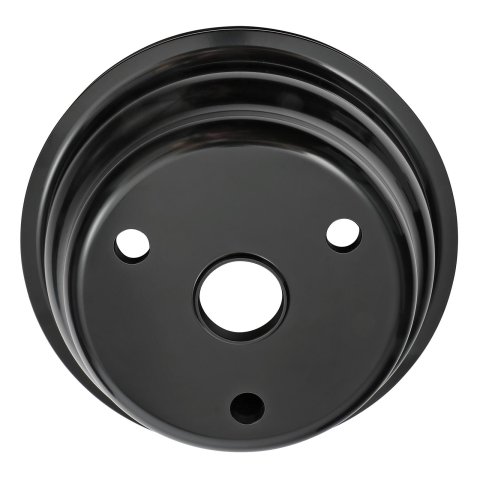 Trans-Dapt Performance Products Crankshaft Pulleys 7146 Pulley, SBC Alum Lwp Sgl Lower Pulley Black