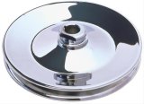 Trans-Dapt Performance Chrome Power Steering Pulleys 6913 Pulley, V-Belt, 1-Groove, Steel, Chrome, .625 in. Bore, Chevy, Each thumbnail 1