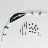Trans-Dapt Performance Radiator Fan Shrouds 9453 Shroud, Steel, Chrome, 20 in. Diameter, 3 in. Depth, Universal, Each thumbnail 1