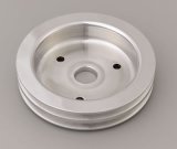 Trans-Dapt Performance Aluminum Crankshaft Pulleys 8893 Pulley, V-Belt, 2-Groove, 6.6 in., Aluminum, Polished, Chevy, Big Block, Short Pump, Each thumbnail 2