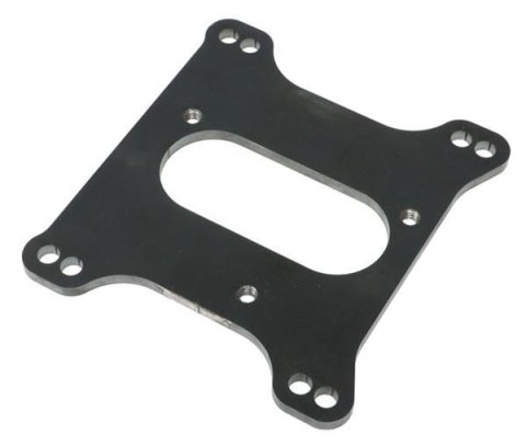 Trans-Dapt Performance Throttle Body to Carbureted Manifold Adapters 2210 TBI Adapter, 3-Bolt TBI Square Bore Manifold, Steel, .250 in. Thick, Gaskets, Hardware, Kit thumbnail 3
