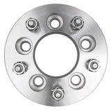 Trans-Dapt Performance Billet Wheel Adapters 3609 Adapters, 1.250 in. Thickness, Aluminum, Clear Anodized, 5 x 4.50 in. Hub to 5 x 5.00 in. Wheel, Pair thumbnail 3
