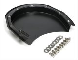 Trans-Dapt Performance Timing Covers 8639 Chain Cover, Cap ONLY, Two-piece, Steel, Black Powdercoated, Chevy, Small Block, Each thumbnail 1