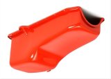Trans-Dapt Performance OEM Replacement Oil Pans 9946 Pan, Wet Sump Style, Steel, Orange Powdercoat, Chevrolet, Small Block, Each thumbnail 2