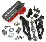 Trans-Dapt Performance Swap-In-A-Box Complete Engine Swap Kits 99068 Kit, Headers, Steel, Black Ceramic Coated, Motor Mounts, Oil Pan, Pickup, Gaskets, Hardware, Chevy, Small Block, Kit thumbnail 2