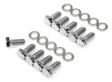 Trans-Dapt Performance Products Differential Cover Fasteners 9227 DIFF COVER BOLT SET FOR GM 10 BOLT & DANA 44 CHROME COVER thumbnail 1