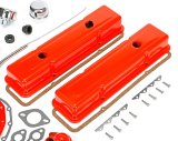 Trans-Dapt Performance PerfectMatch Powdercoated Engine Dress-Up Kits 3052 Kit, PerfectMatch, Steel, Orange Powdercoated, Chevy, Small Block, Kit thumbnail 1
