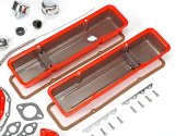 Trans-Dapt Performance PerfectMatch Powdercoated Engine Dress-Up Kits 3052 Kit, PerfectMatch, Steel, Orange Powdercoated, Chevy, Small Block, Kit thumbnail 2