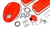 Trans-Dapt Performance PerfectMatch Powdercoated Engine Dress-Up Kits 3052 Kit, PerfectMatch, Steel, Orange Powdercoated, Chevy, Small Block, Kit thumbnail 4