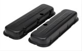 Trans-Dapt Performance Products Valve Covers 8682 CHEVY 454 LOGO SHORT ASPHALT BLACK POWDER COATED VALVE COVERS thumbnail 1