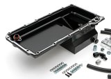 Trans-Dapt Performance Products Oil Pans 0181 Pan & Filter Kit, LS Engine Swap Pan & Remote Sngl Filter Base Combo Kit; Horizontal Port, Black Pan 7Qt thumbnail 1