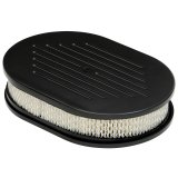 Trans-Dapt Performance Products Air Cleaners 7460 Cleaner, Milled Top Black Aluminum Oval A/C-12" Long thumbnail 2
