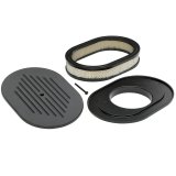 Trans-Dapt Performance Products Air Cleaners 7460 Cleaner, Milled Top Black Aluminum Oval A/C-12" Long thumbnail 3