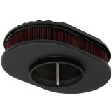 Trans-Dapt Performance Products Air Cleaners 7467 Cleaner, Black Finned Oval Cleaner Kit 12" X 2" Paper Element Full Finned Style thumbnail 3