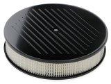 Trans-Dapt Performance Products Air Cleaners 7470 Cleaner, 14" Rnd Black Alum A/C Ball Milled thumbnail 2