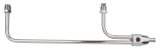 Trans-Dapt Performance Fuel Lines 2197 Line, Chrome, Steel, Holley, 4150, 3/8 in. Hose Barb Inlet, 1/8 in. NPT Gauge Port, Kit thumbnail 3