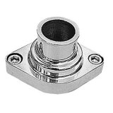 Trans-Dapt Performance Aluminum Water Necks 6002 Neck, Aluminum, Polished, Straight Up, Chevy, Big/Small Block, Each thumbnail 1