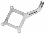 Trans-Dapt Performance Carburetor Linkage Plates 2333 Throttle Cable Bracket, Carb Plate, Chrome, Holley and AFB Square Bore, Each thumbnail 2