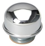 Trans-Dapt Performance Chrome Valve Cover Breathers 4803 Breather, Twist-On, Round, Steel, Chrome, Plain, Each thumbnail 3