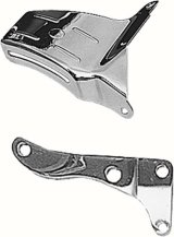 Trans-Dapt Performance Steel Alternator Brackets 9316 Bracket, Steel, Chrome, Water Pump Mount, Long Water Pump, Chevy, Small Block, Each thumbnail 2