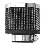 Trans-Dapt Performance Valve Cover Filter Breathers 9597 Filtered breather clamp-on, chrome, 1 3/8" ID thumbnail 2