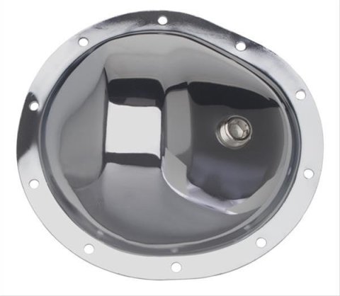Trans-Dapt Performance Chrome 10 Bolt GM 8.5 Inch (truck, front) Differential Cover 8784 Cover, Steel, Chrome, GM, Front in. Corporate, 10-Bolt, Kit