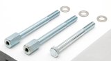 Trans-Dapt Performance Swirl-Torque TBI Spacers 2536 Throttle Body Spacer, Swirl-Torque, Aluminum, Natural, 1 in., Chevy, GMC, Each thumbnail 2