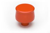 Trans-Dapt Performance Products Valve Cover Breathers 9953 ALUMINUM PUSH-IN BREATHER CAP- CHEVY ORANGE POWDER-COAT thumbnail 1