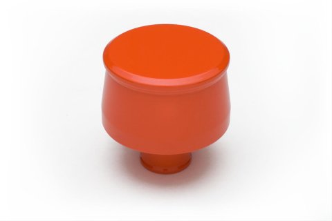 Trans-Dapt Performance Products Valve Cover Breathers 9953 ALUMINUM PUSH-IN BREATHER CAP- CHEVY ORANGE POWDER-COAT