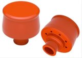 Trans-Dapt Performance Products Valve Cover Breathers 9953 ALUMINUM PUSH-IN BREATHER CAP- CHEVY ORANGE POWDER-COAT thumbnail 2