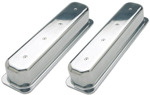 Trans-Dapt Performance Products Valve Covers 6046 Covers, 87-UP SBCHEV VC PLAIN TALL NO HOLES, Pair